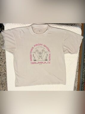 Allie Falcon Gray Graphic Tee